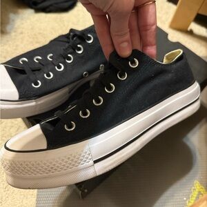 Converse platform low top sneakers